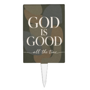 GOD IS GOOD Christian Cake Topper