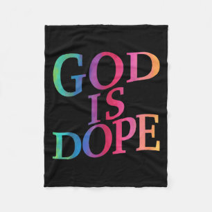 God Is Good Christian Jesus Son Sister Brother Tod Fleece Blanket