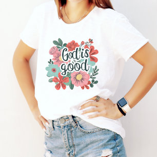 God Is Good, Faith Based Women's Tri-Blend Shirt
