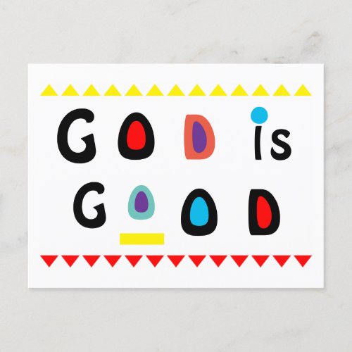 God is Good  Fun Faith  Postcard