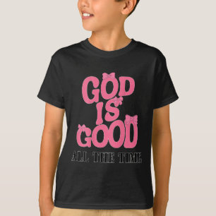 God Is Good Nk Bow Christian Jesus Girl Sister Dau T-Shirt