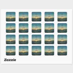 God is Good Quote Square Sticker | Zazzle