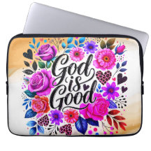 God Is Good Religious Quote Electronics Access Bag