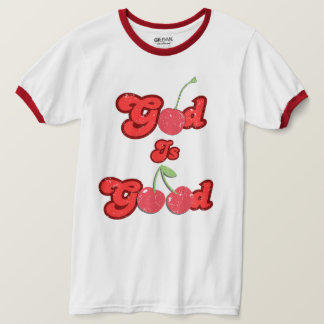 God is good retro cherry tee unisex