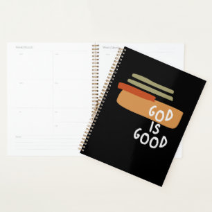 God is Good - Simple and Powerful Christian Quote Planner