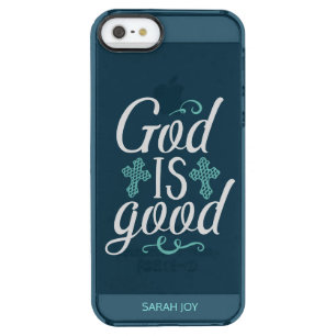 God Is Good Clear iPhone SE/5/5s Case