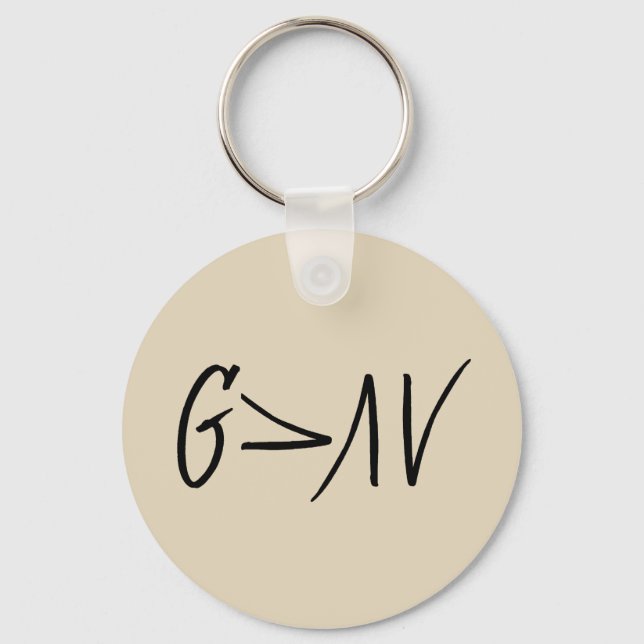 God is Greater Than the Highs and Lows Keychain (Front)