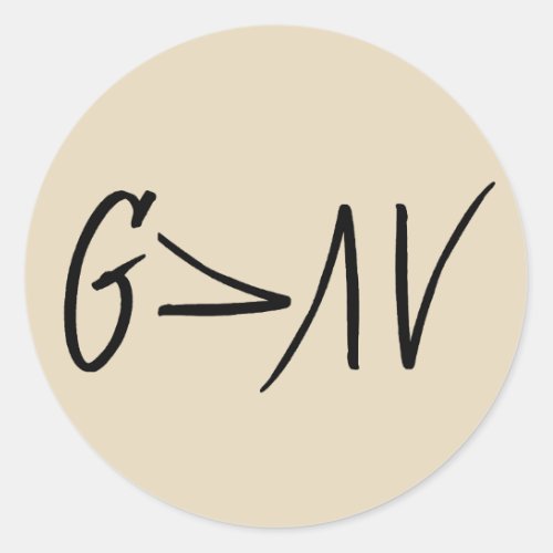 God is Greater Than the Highs and Lows Sticker