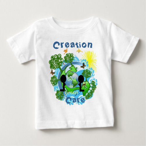 God is GreenTBA AWARD Winner cust _ Customized Baby T_Shirt