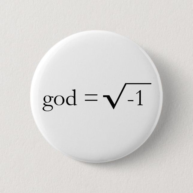 God is Imaginary Button (Front)