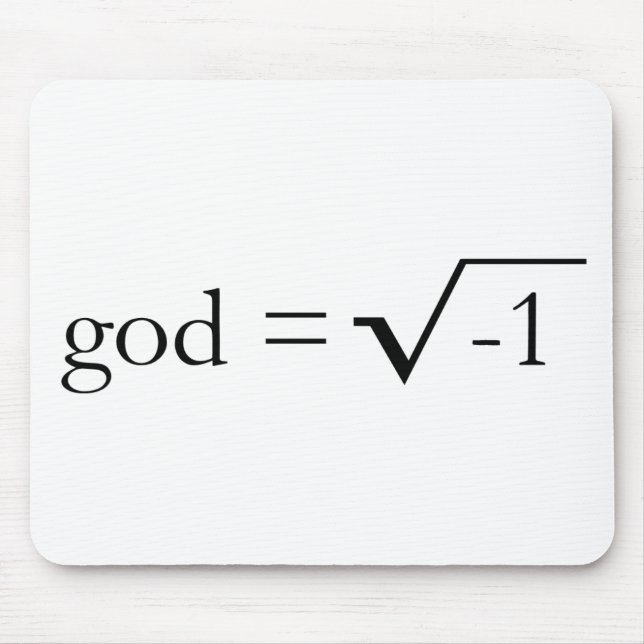God is Imaginary Mouse Pad (Front)