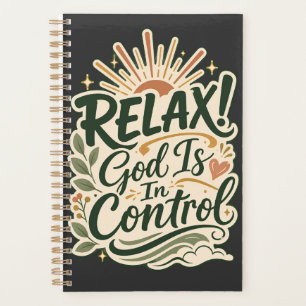 God Is In Control Christian Faith-Based Design Planner