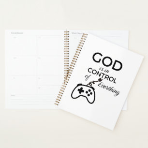  God Is In Control Christian Spiral Notebook - Fai