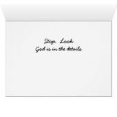 God is in the details (Inside Horizontal (Bottom))