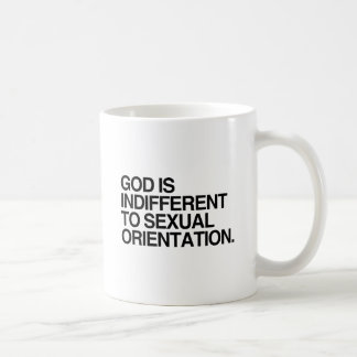 GOD IS INDIFFERENT COFFEE MUG