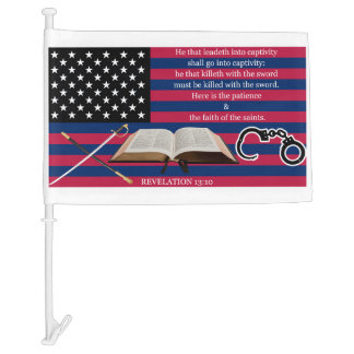 God is Judge Car Flag