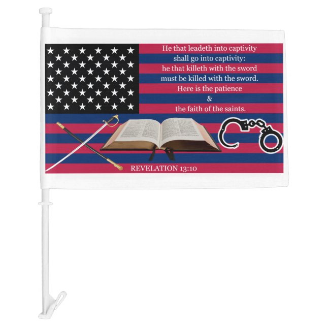God is Judge Car Flag (Front)
