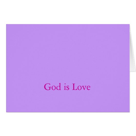 God is love (Front Horizontal)