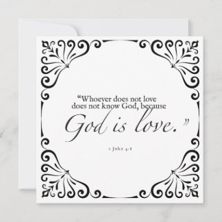 God is Love bible Greeting Card Thinking of You