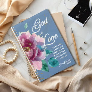 God is Love Bible Verse Christian Planner