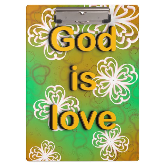 God is love book  clipboard (Front)
