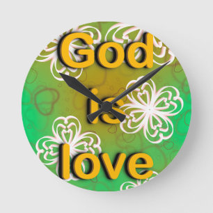 God is love book round clock