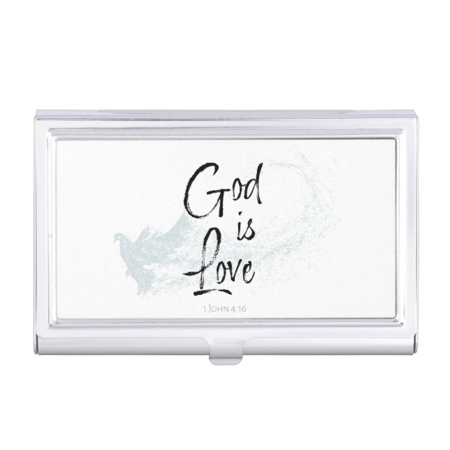 God is Love  Business Card Case (Front)