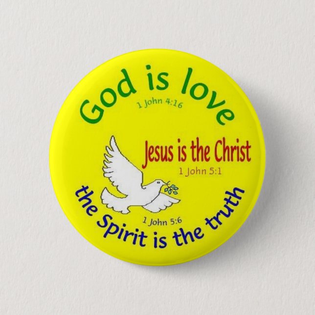 God is Love Button (Front)
