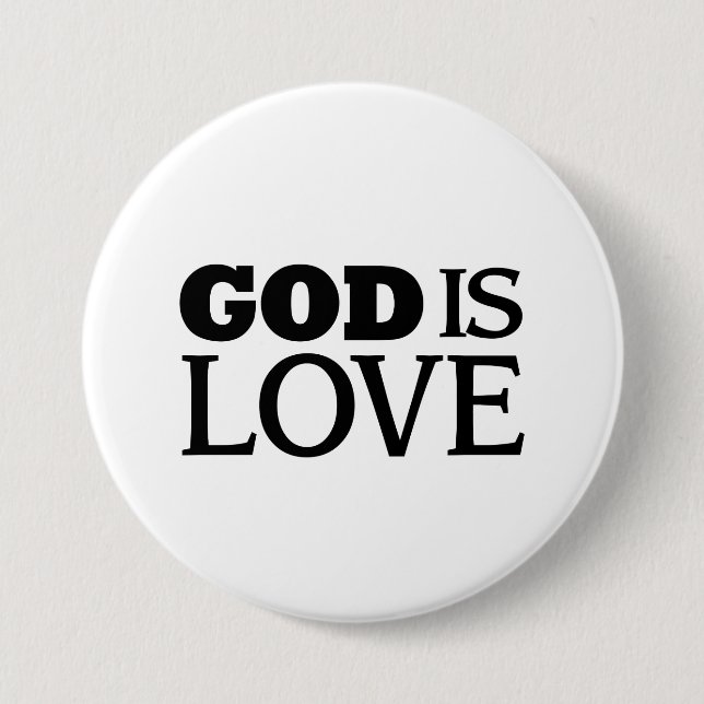 God Is Love Button (Front)