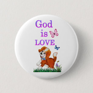 God is Love Button