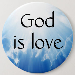 God is love button