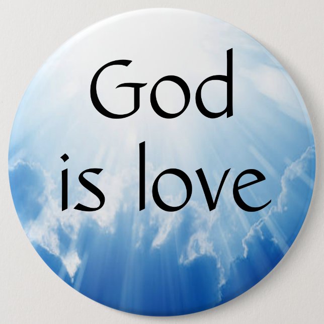 God is love  button (Front)