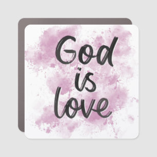 God is love car magnet