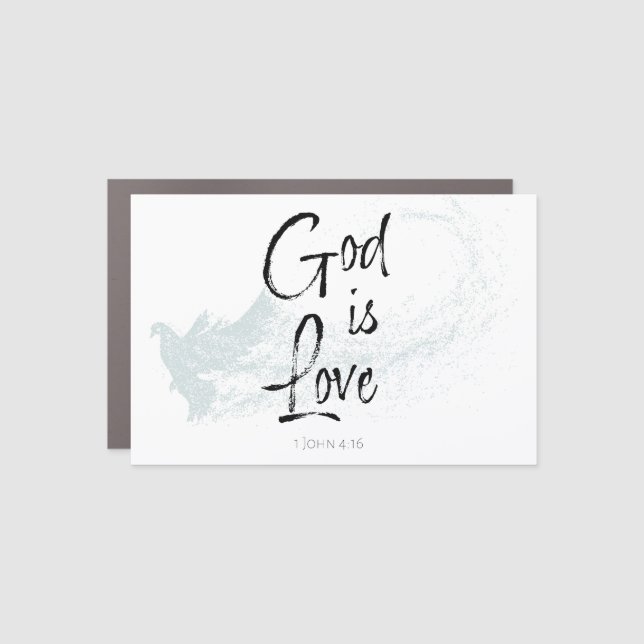 God is Love Car Magnet (Front)