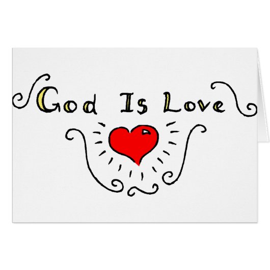 God Is Love Cards (Front Horizontal)
