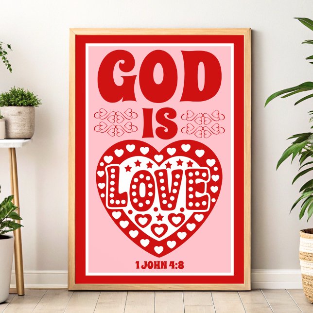 God Is Love Christ Christian Wall Art Print (Creator Uploaded)
