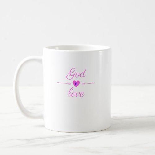 God Is Love Christian Apparel Love Joy Peace Hope  Coffee Mug