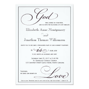 Biblical Wedding Invitations 1