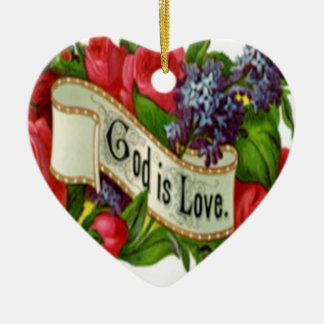 God is Love Christmas Ornament