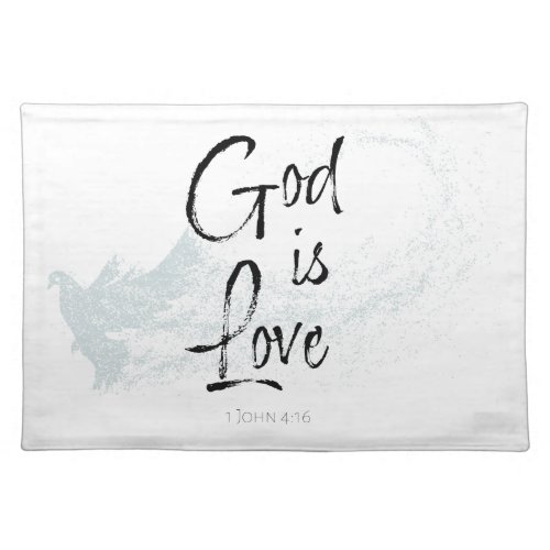 God is Love Cloth Placemat