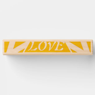 "God Is Love" Cyber Yellow: Outdoor Faith & Family Topple Tower