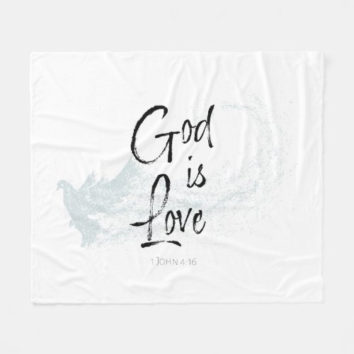 God is Love Fleece Blanket