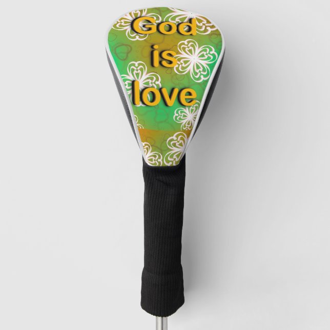 God is love  golf head cover (Front)