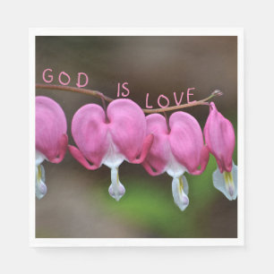 God Is Love Hearts Napkins