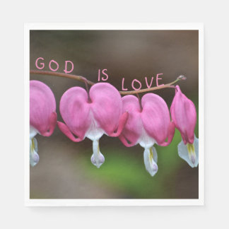 God Is Love Hearts Napkins