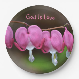 God Is Love Hearts Paper Plates
