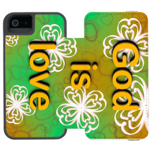 God is love  iPhone SE/5/5s wallet case