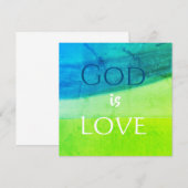 God is Love Inspirational Card (Front/Back)