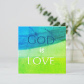 God is Love Inspirational Card (Standing Front)