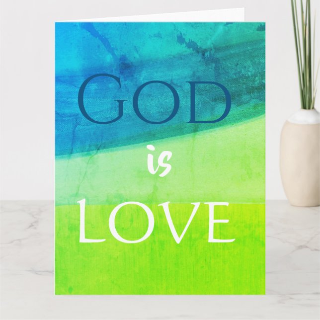 God is Love Inspirational Card (Front)